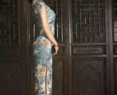 旗袍图片女装图片大全背影,背影映衬下的东方韵味